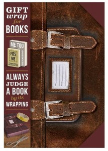 GIFT WRAP PAPIER DO KSIĄŻKI LEATHER SATCHEL, IF