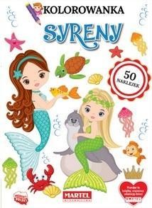 KOLOROWANKA SYRENY Z NAKLEJKAMI, PRACA ZBIOROWA