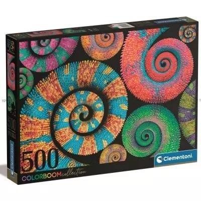 Puzzle 500 Color Boom Curly Tails, Clementoni