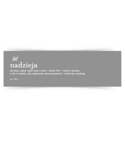 ZAKŁADKA DUŻA - NADZIEJA, SZARON