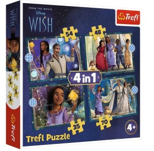 PUZZLE 4W1 MARZENIA SIĘ SPEŁNIAJĄ TREFL, TREFL
