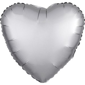 BALON FOLIOWY LUSTRE SREBRNY GWIAZDA 48CM