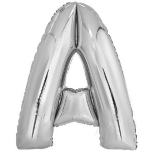 BALON FOLIOWY LITERA A SREBRNA 67X85CM