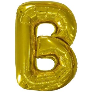 BALON FOLIOWY LITERA B ZŁOTA 59X86CM