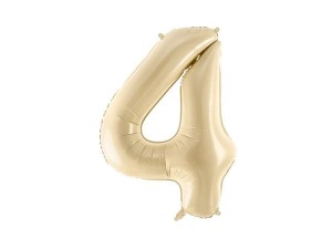 BALON FOLIOWY 4 BEŻ 72CM