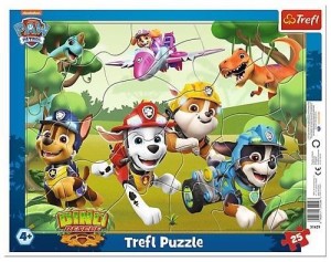 PUZZLE RAMKOWE 25 WYCZYNOWE TRIKI PIESKÓW TREFL