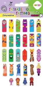 TATUAŻE ZMYWALNE FINGERS TATTOO HAPPY COLOR, GDD