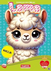 ZWIERZAKI PRZYTULAKI. LAMA. KSIĄŻKA Z NAKLEJKAMI