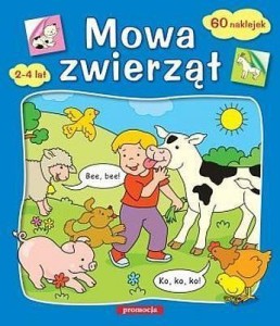 MOWA ZWIERZĄT 60 NAKLEJEK SIEDMIORÓG