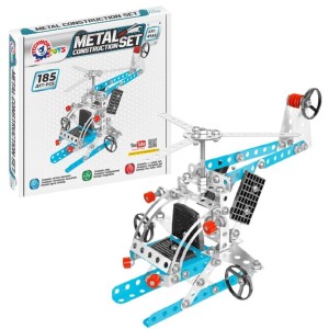 ZESTAW KONSTRUKCYJNY METALOWY HELIKOPTER, TECHNOK