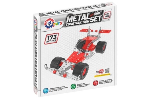 Zestaw konstrukcyjny metalowy wyścigówka, Technok
