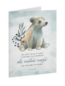 KARTKA SKŁADANA - BO GÓRY MIŚ