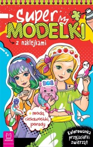 SUPERMODELKI Z NAKLEJKAMI. KOLOROWANKA...