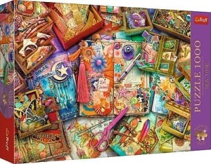 PUZZLE 1000 BIURKO DZIENNIKARZA TREFL, TREFL