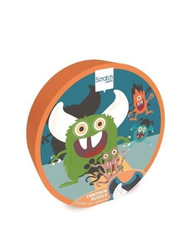 Puzzle 33 konturowe Stworki, Scratch