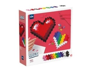 KLOCKI PLUS-PLUS PUZZLE BY NUMBERS - SERCE 250EL.