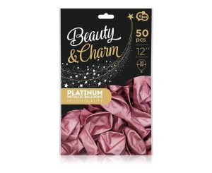 BALONY BEAUTY&CHARM PLATYNOWE 30CM 50SZT