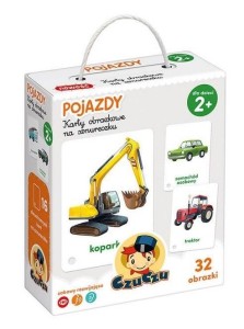 CZUCZU KARTY OBRAZKOWE NA SZNURKU POJAZDY 1+