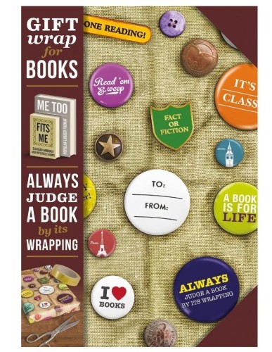 Gift wrap Papier do książki Book badges, IF