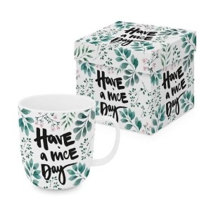 KUBEK PORCELANOWY MIŁEGO DNIA 350ML