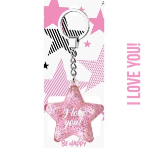 BRELOK GWIAZDKA I LOVE YOU!, BE-HAPPY GIFTS