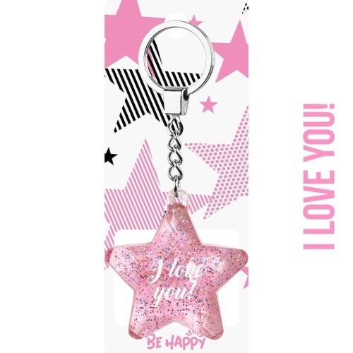 Brelok gwiazdka I love you!, Be-Happy Gifts