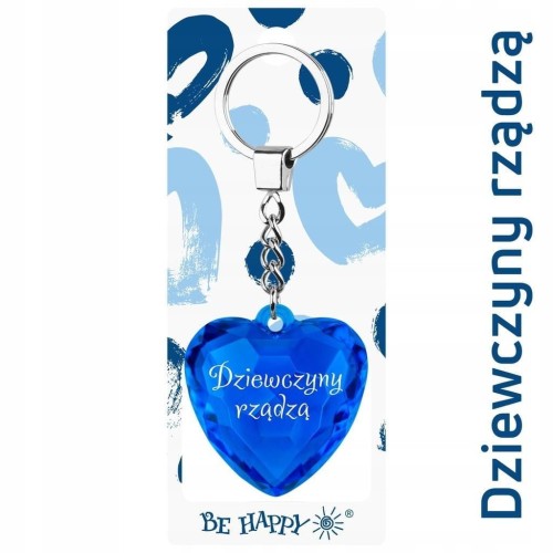 Brelok serce Dziewczyny rządzą, Be-Happy Gifts