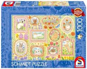 PUZZLE PQ 1000 PORTRETY KOCIEJ SOCJETY G3, SCHMIDT