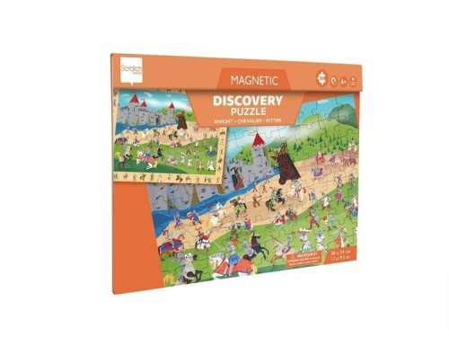 Puzzle magnetyczne i gra 2w1 Rycerze, Scratch