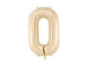 BALON FOLIOWY 0 BEŻ 72CM