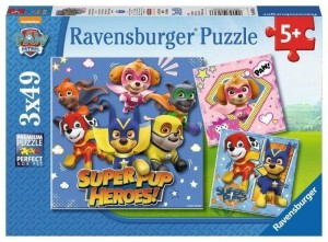 PUZZLE 3X49 PSI PATROL, RAVENSBURGER