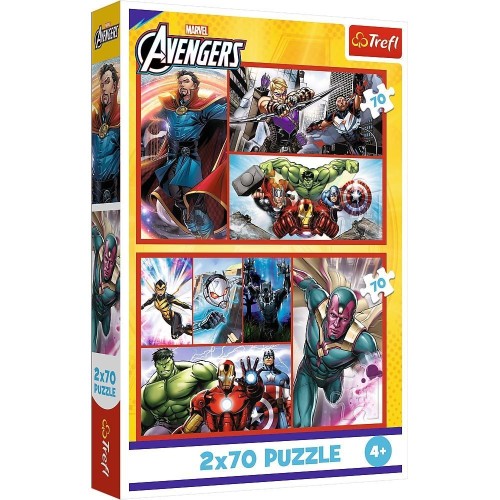 Puzzle 2x70 Zostań bohaterem TREFL, Trefl