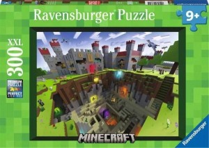 PUZZLE DLA DZIECI 300 MINECRAFT, RAVENSBURGER