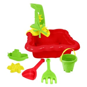 PIASKOWNICA Z AKCESORIAMI CZERWONA, WADER