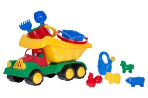 SAMOCHÓD DUŻY Z KOMPLETEM DWA WIADERKA