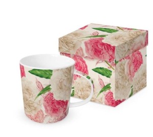 KUBEK PORCELANOWY PEONIE 350ML