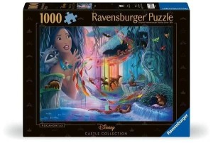 PUZZLE 1000 ZAMKI DISNEYA POCAHONTAS, RAVENSBURGER