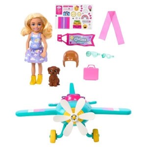 BARBIE CHELSEA MOŻESZ BYĆ SAMOLOT ZESTAW Z LALKĄ