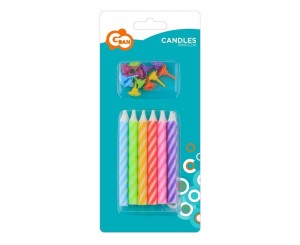 ŚWIECZKI URODZINOWE 8CM 12SZT