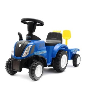 JEŹDZIDEŁKO DZIECIĘCE TRAKTOR Z PRZYCZEPĄ I NARZĘD