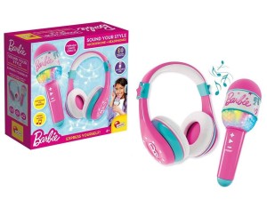 BARBIE SŁUCHAWKI I MIKROFON, LISCIANI