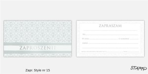 ZAPROSZENIE STYLE NR 15 (10SZT)