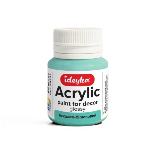 Farba akrylowa jasny turkus 20ml, Ideyka