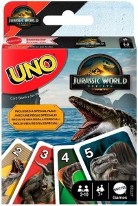 UNO JURASSIC WORLD 4, MATTEL