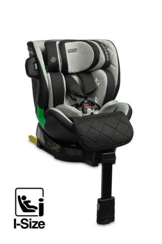 Fotelik Turox I-Size szary (40-150cm), Caretero