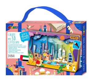 STWÓRZ PEJZAŻ MIEJSKI DUBAJ - PUZZLE DREWNIANE 3D