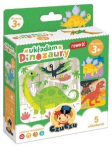CZUCZU UKŁADAM DINOZAURY 3+, BRIGHT JUNIOR MEDIA