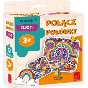 POŁĄCZ POŁÓWKI ILUZJE 3+, KANGUR