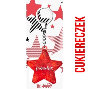 BRELOK GWIAZDKA CUKIERECZEK, BE-HAPPY GIFTS