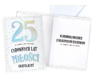 KARNET ROCZNICA ŚLUBU 25